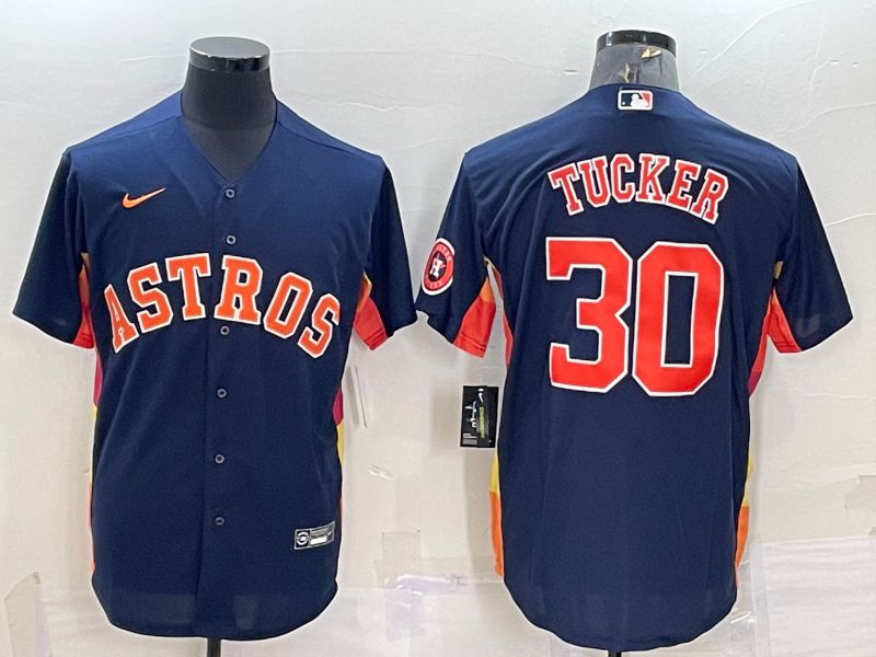 Men Houston Astros #30 Tucker Blue Game Nike 2022 MLB Jerseys->houston astros->MLB Jersey